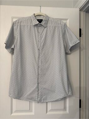 Rodd & Gunn Geo Print Short Sleeve Shirt size L